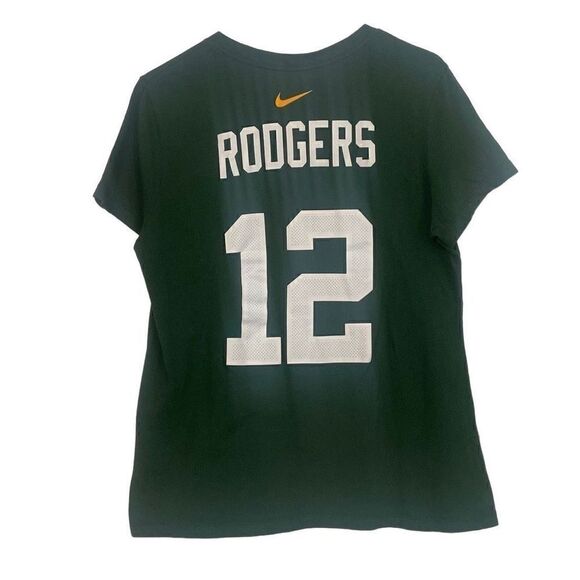 Aaron Rodgers Green Bay Packers Ladies Nike Tee Short Sleeve T-Shirt Size Medium - Picture 3 of 7